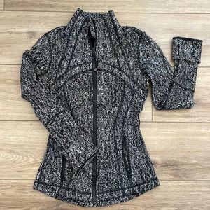 Lululemon jacket- black and white- lightly worn- size 2